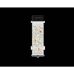 Samsung fashion strap for Z Flip3 5G, white-floral Damaged Packaging