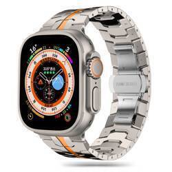 TECH-PROTECT STAINLESS LINE APPLE WATCH 4 / 5 / 6 / 7 / 8 / 9 / SE / ULTRA 1 / 2 (42 / 44 / 45 / 49 MM) TITANIUM/ORANGE