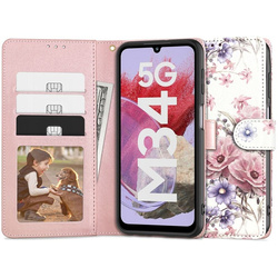TECH-PROTECT WALLET GALAXY M34 5G BLOSSOM FLOWER