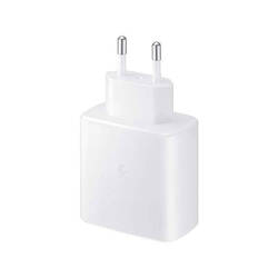 TYPE-C 45W POWER DELIVERY PD MAINS CHARGER WHITE + USB TYPE-C TO TYPE-C CABLE 2A WHITE USB 3.0 PD USB-C