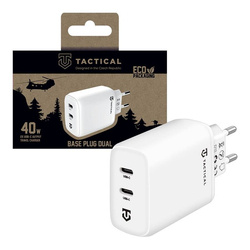 Tactical Base Plug Dual 40W White mains charger