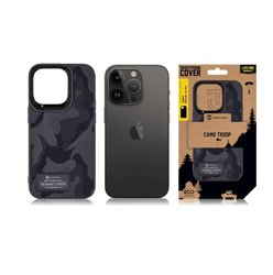 Tactical Camo Troop Cover for Apple iPhone 14 Pro Black