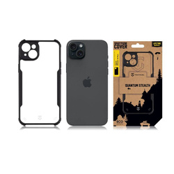 Tactical Quantum Stealth Cover for Apple iPhone 15 Plus Clear/Black