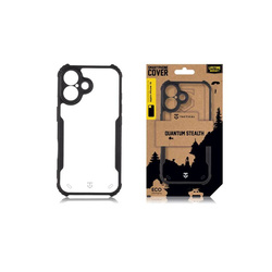 Tactical Quantum Stealth Cover for Apple iPhone 16 Clear/Black