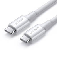 UGREEN CABLE USB TYPE C (MALE) TO TYPE C (MALE) CABLE 1M WHITE (US300)