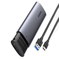UGREEN HARD DRIVE BAY M.2 B-KEY SATA 3.0 5GBPS GRAY + USB TYPE C CABLE (CM400)