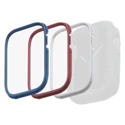 UNIQ FRAMES FOR MODUO 3IN1 APPLE WATCH SERIES 4/5/6/7/8/9/SE/SE2 44/45MM BLUE-RED-BIAŁA/BLUE-RED-WHITE