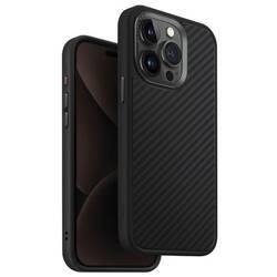 UNIQ etui Keva iPhone 15 Pro Max 6.7" Magclick Charging czarny/carbon black