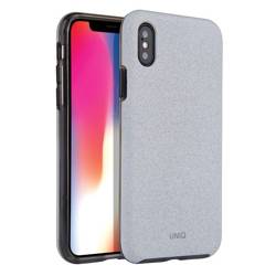 UNIQ etui Lithos iPhone Xs Max jasno -szary/ light grey