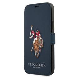 US POLO USFLBKP12LPUGFLNV IPHONE 12 PRO MAX 6,7" GRANATOWY/NAVY BOOK POLO EMBROIDERY COLLECTION