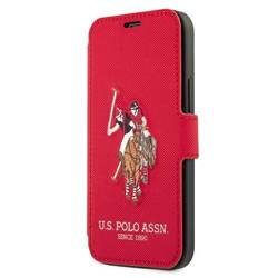 US POLO USFLBKP12MPUGFLRE IPHONE 12/12 PRO 6,1" CZERWONY/RED BOOK POLO EMBROIDERY COLLECTION