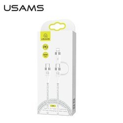 USAMS CABLED 2XUSB-C FOR LIGHTNING 60W 1.2M FAST CHARGE WHITE