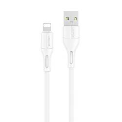 USAMS Kabel U68 lightning 2A Fast Charge 1m biały/white SJ500USB02 (US-SJ500)