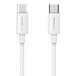 USAMS Kabel USB-C na USB-C 60W 1m Fast Charging YD Series biały/white SJ711USB02 (US-SJ711)