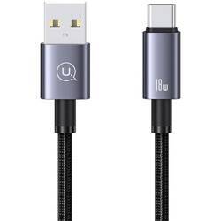 USAMS Kabel USB na USB-C 3A 0,25m Fast Charging stalowy/tarnish SJ680USB01 (US-SJ680)