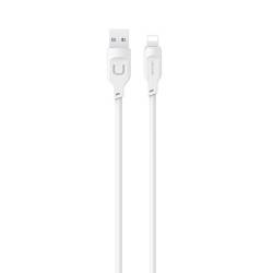 USAMS Kabel lightning  2,4A 1,2m Fast charning Lithe Series  biały/white SJ565USB02 (US-SJ565)