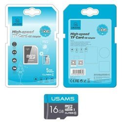 USAMS MEMORY CARD 16GB 10C + ADAPTER ZB117TF01