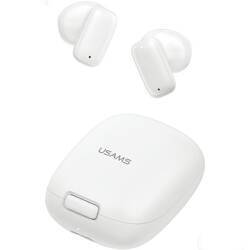 USAMS Słuchawki Bluetooth 5.3 TWS ID Series bezprzewodowe biały/white BHUID02 (ID25)