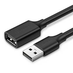 USB 2.0 EXTENSION CABLE UGREEN US103, 1M (BLACK)