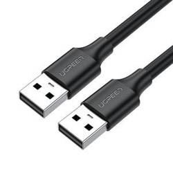 USB 2.0 M-M UGREEN CABLE US102, 1M (BLACK)