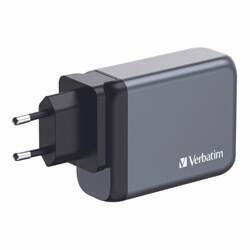 Verbatim Ładowarka sieciowa GaN 100W 3xUSB-C/USB-A + Adapter EU/UK/US GNC-100 32202