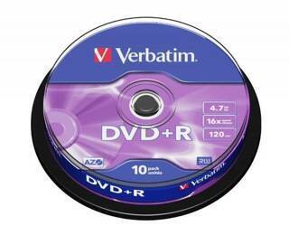 Verbatim Płyta DVD-R 4.7GB 16x AZO        srebrny/matt silver 10szt 43498