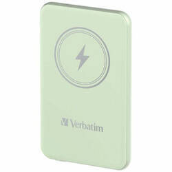 Verbatim Powerbank indukcyjny `n` Go 15W 5000mAh Wireless Magnetic zielony/green 32241