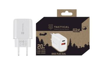 Wall Charger Tactical Basic Plug Dual 20W White