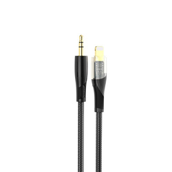 XO Clear Audio Cable NB -R241A Lightning - Jack 3.5mm 1.0 m black