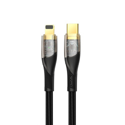 XO Clear Cable NB-Q223A USB-C-Lightning 1.0 m 27W black