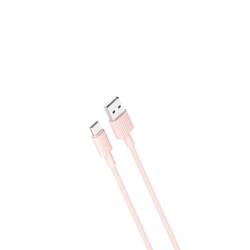 XO NB156 USB cable - USB -C 1.0 m 2.4A pink