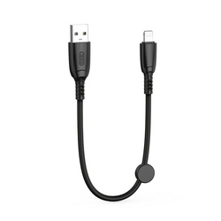 XO NB247 USB cable - lightning 0.25 m 6a black