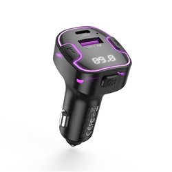 XO Transmitter FM BCC12 Bluetooth MP3 Car charger 3.1A black