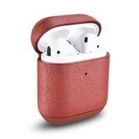 iCarer Leather Nappa natural leather case for AirPods 2 / AirPods 1 red (IAP044-RD)