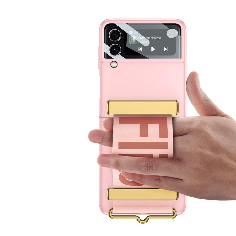 Samsung Galaxy Z Flip 5 case pink gold TECH-PROTECT ICON RING