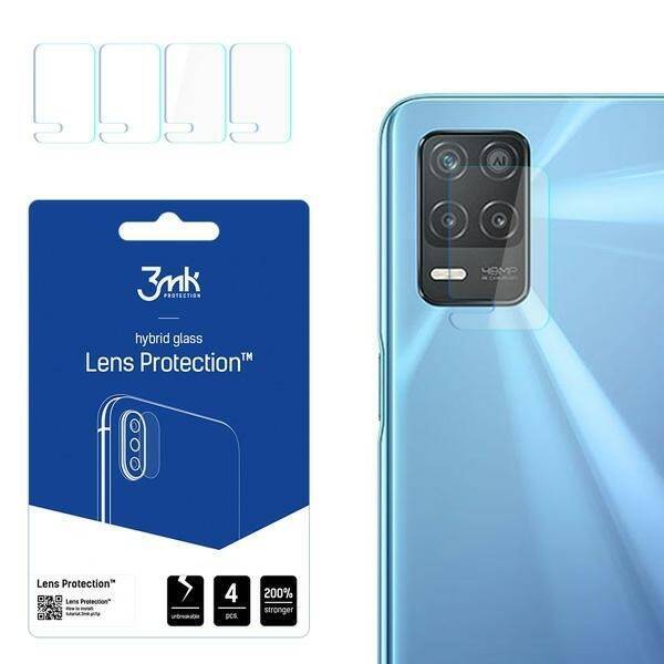 3MK FLEXIBLE GLASS LENS HYBRID GLASS PROTECT REALME 8 5G FOR 4 PCS CAMERA