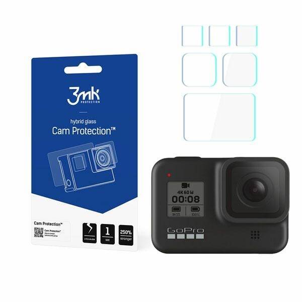 3MK FLEXIBLEGLASS CAMERA GOPRO HERO 8 HYBRID GLASS