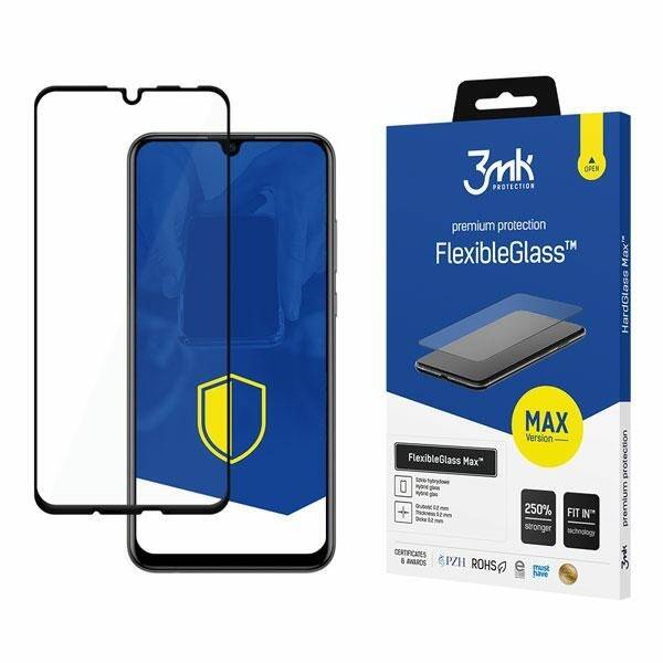 3MK FLEXIBLEGLASS MAX HUAWEI P SMART 2019 CZARNY / BLACK