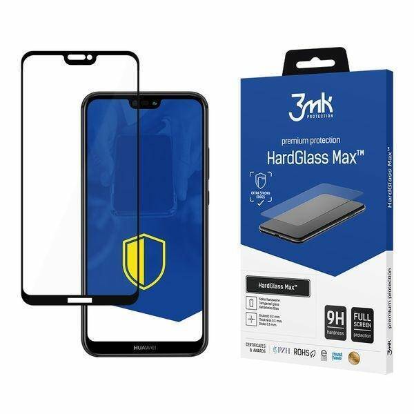 3MK HARD GLASS MAX HUAWEI P20 LITE BLACK