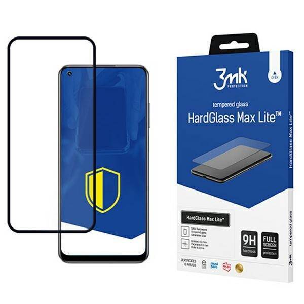 3MK HARDGLASS MAX LITE REALME 10 4G BLACK / BLACK FULLSCREEN GLASS LITE