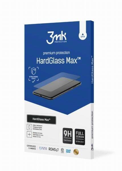 3MK HARDGLASS MAX MOTOROLA MOTO G52 CZARNY / BLACK, FULLSCREEN GLASS