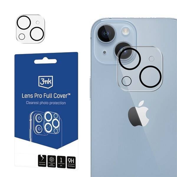 3MK LENS PRO FULL COVER IPHONE 11/12 MINI TEMPERED GLASS WITH A CAMERA LENS WITH MOUNTING FRAME 1 PCS