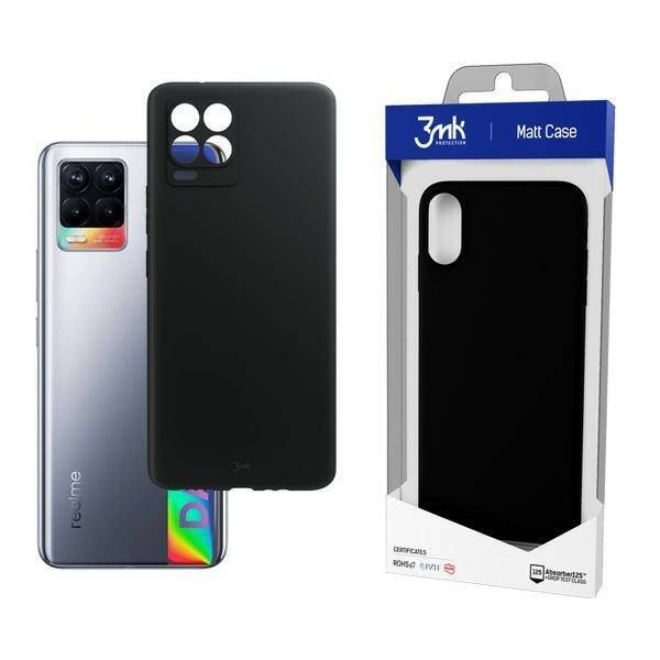 3MK MATT CASE REALME 8 BLACK