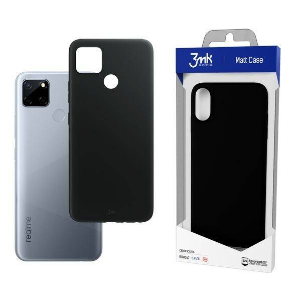 3MK MATT CASE REALME C12 BLACK / BLACK