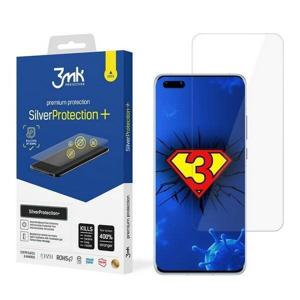 3MK SILVER PROTECT+ HUAWEI MATE 40 PRO ANTYMIKROBOWA FOIL MOUNTED WET