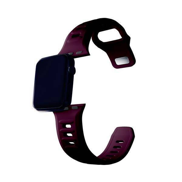 3MK Silicone Watch Strap ciemnofioletowy /mulberry dla Apple Watch 42/44/45/49mm