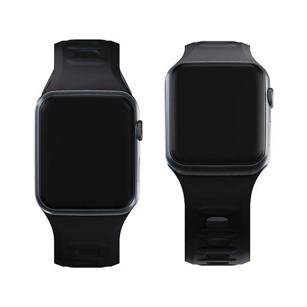 3MK Silicone Watch Strap czarny/black dla Apple Watch 42/44/45/49mm