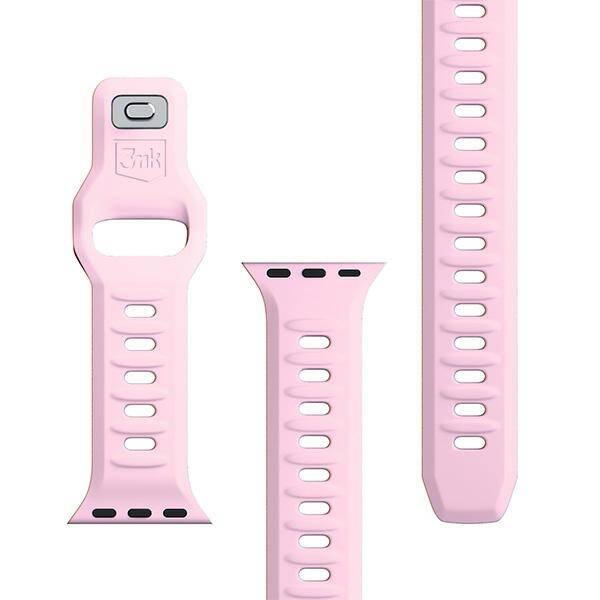 3MK Silicone Watch Strap różowy/powder pink dla Apple Watch 38/40/41mm