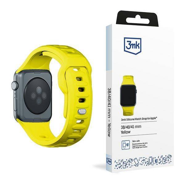 3MK Silicone Watch Strap żółty/yellow dla Apple Watch 38/40/41mm