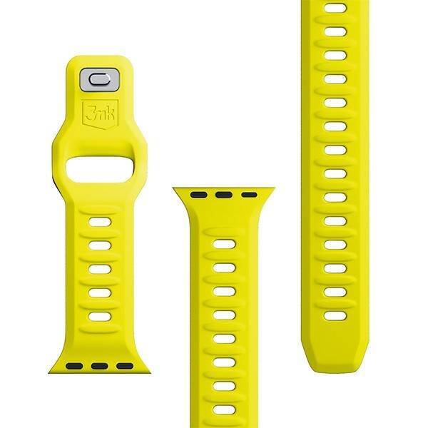 3MK Silicone Watch Strap żółty/yellow dla Apple Watch 38/40/41mm